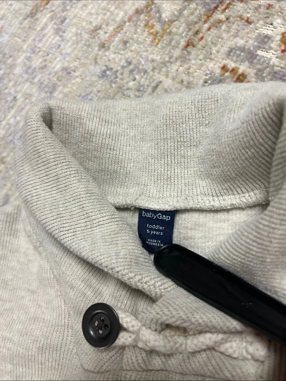Baby Gap Shawl Collar Pullover Sweatshirt l